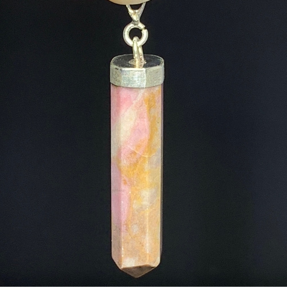 Natural Rhodonite 925 Silver Pendants NWOT - Picture 13 of 16
